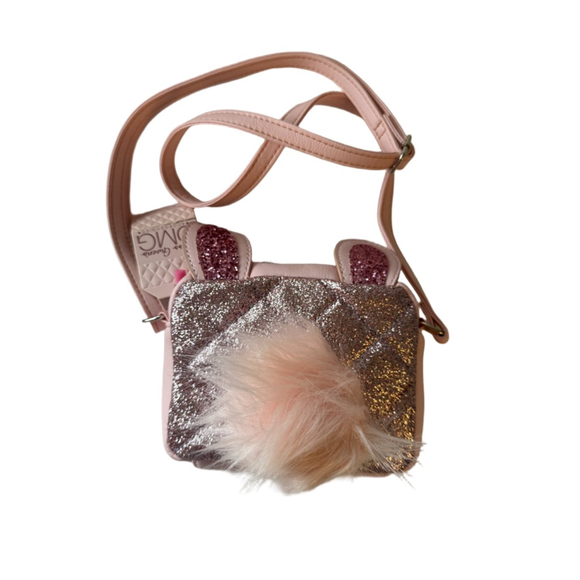 Miss Gwen’s OMG accessories Other - NWT OMG Miss Gwen's Accessories
Purse Bag Pink Bunny Pom Pom Glitter
Crossbody